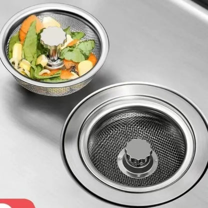 Kitchen Sink Stainless Steel Filter Sewer Mesh Strainers