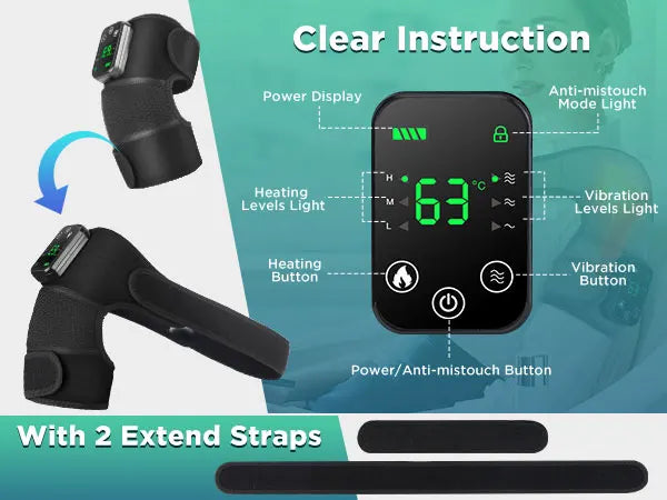 3-in-1 Heated Vibration Knee Massager
