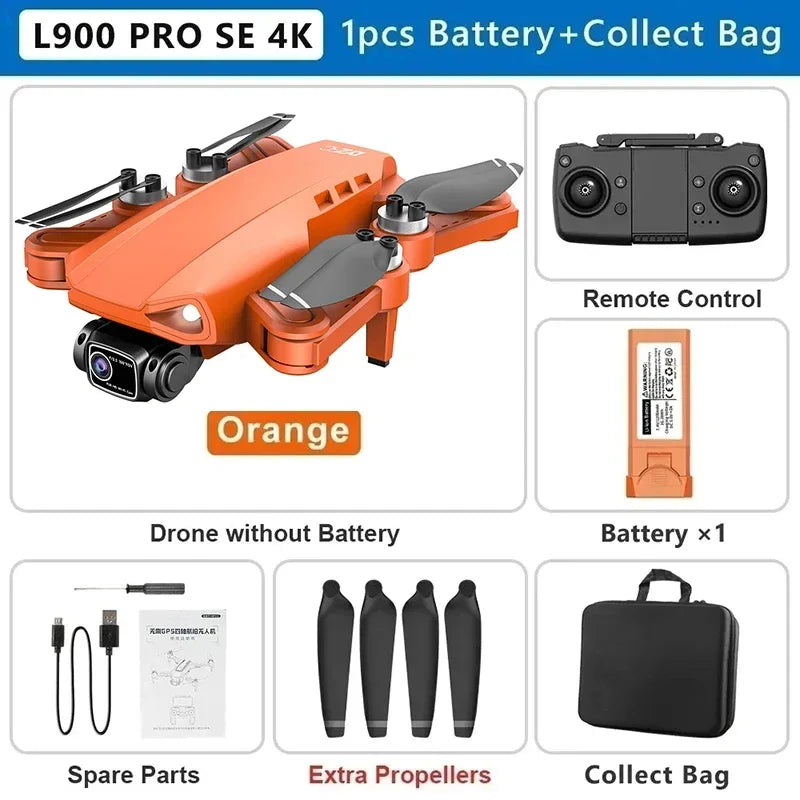 L900 Pro SE MAX GPS Drone 4K Professional Dual HD Camera