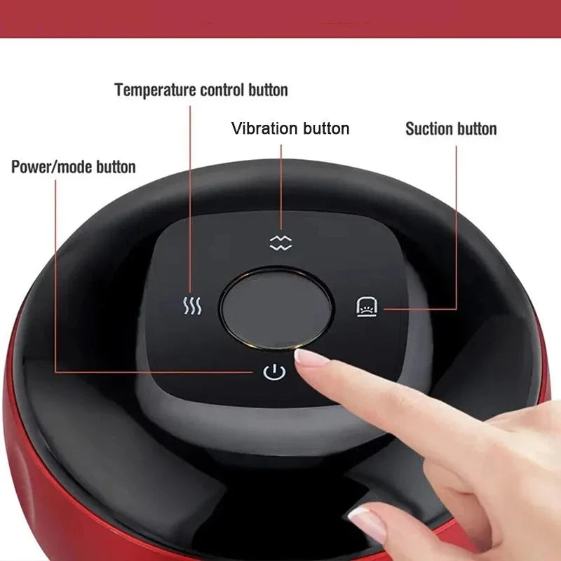 Intelligent vacuum cupping massager