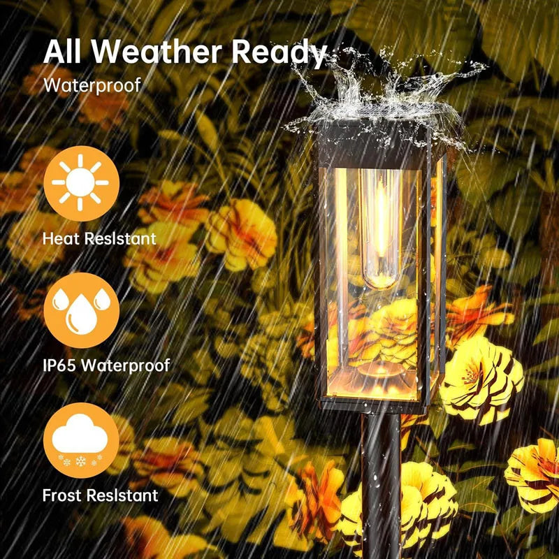 Retro Solar Pathway Warm Lights Outdoor
