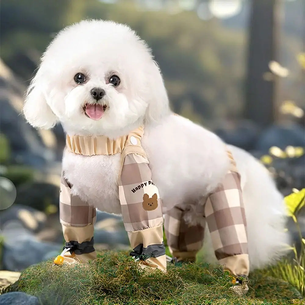 Reflective Stripe Pet Strolling Going Out Pants Adjustable