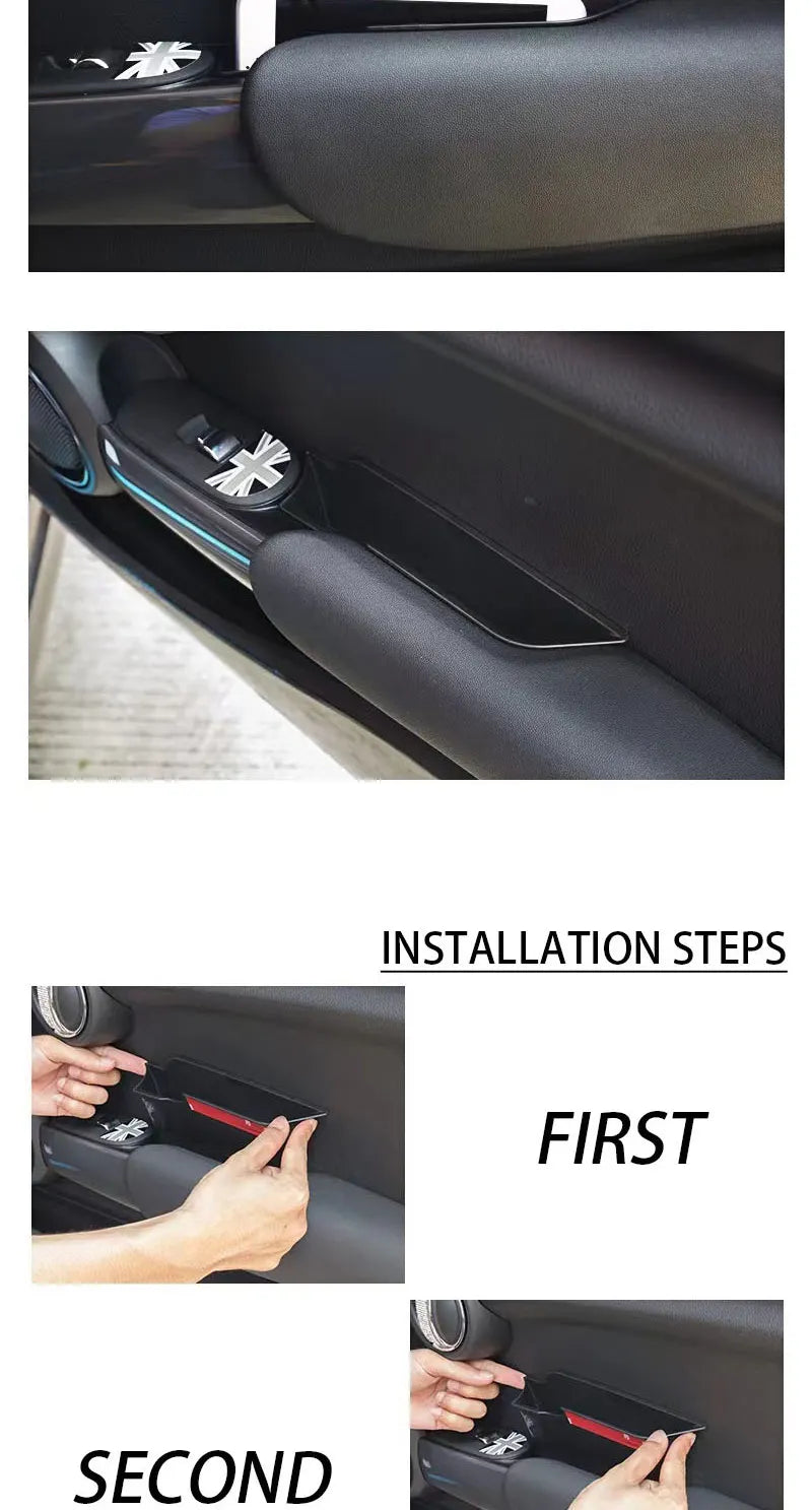 Storage Box For Car Door Handle Support For Mini Cooper