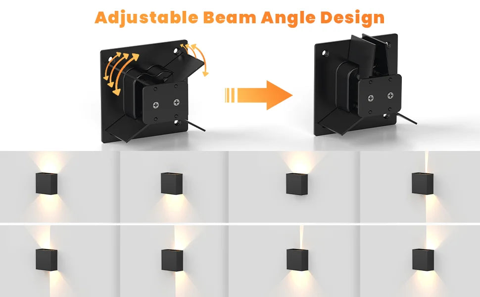 LED Wall Sconces 6W Modern Indoor Outdoor IP65 Wall Lamp
