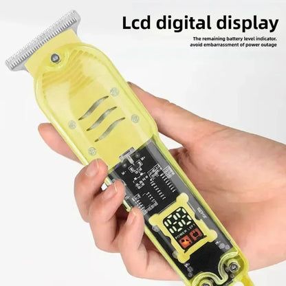 Hair Cut Machine Rechargeable Hair Clippers Transparent