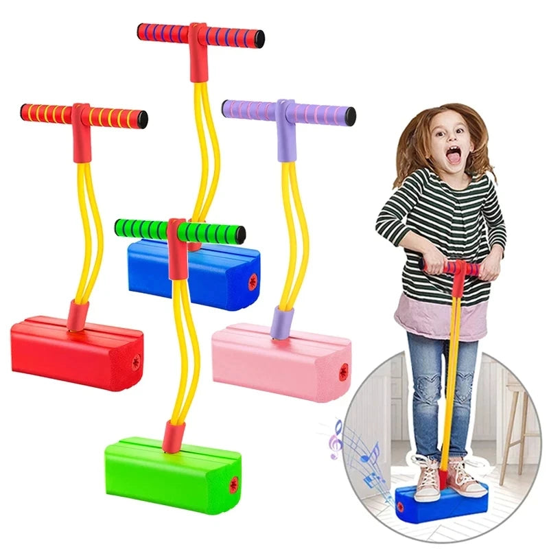 Children Growing Bounce Sense Training Pogo Stick Jumper
