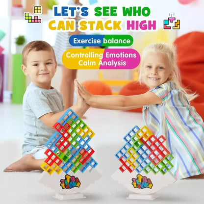 Puzzles Tetra Tower Fun Balance Stacking Building Board Game