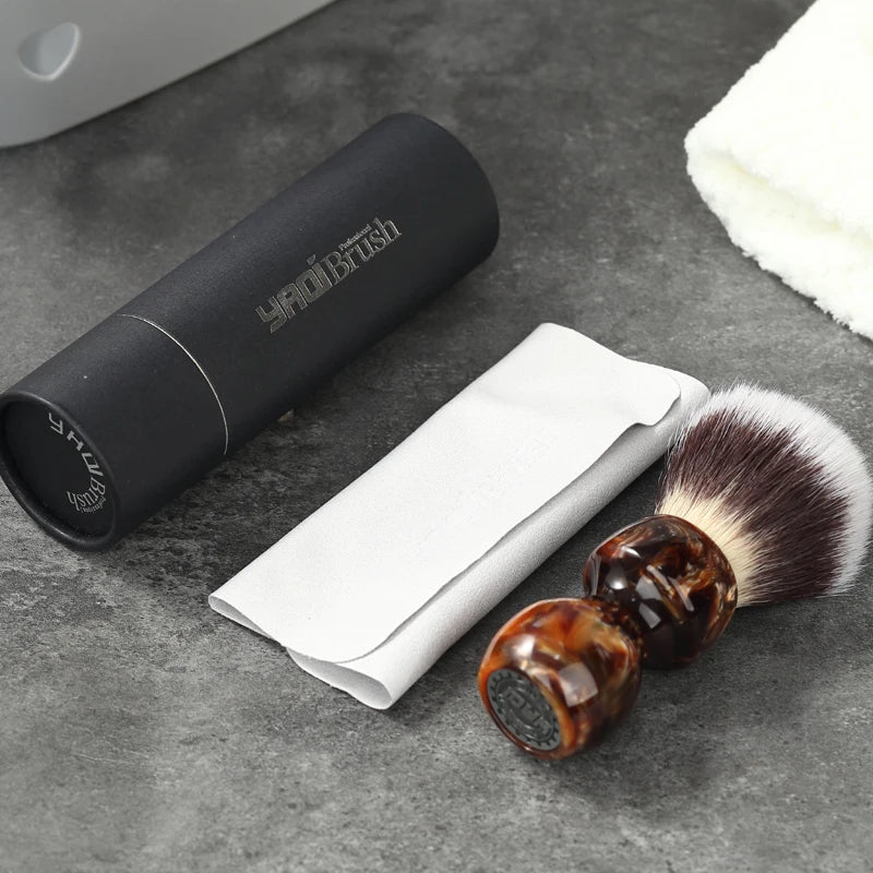 Caramel Cat's Whisker Synthetic Shaving Brush