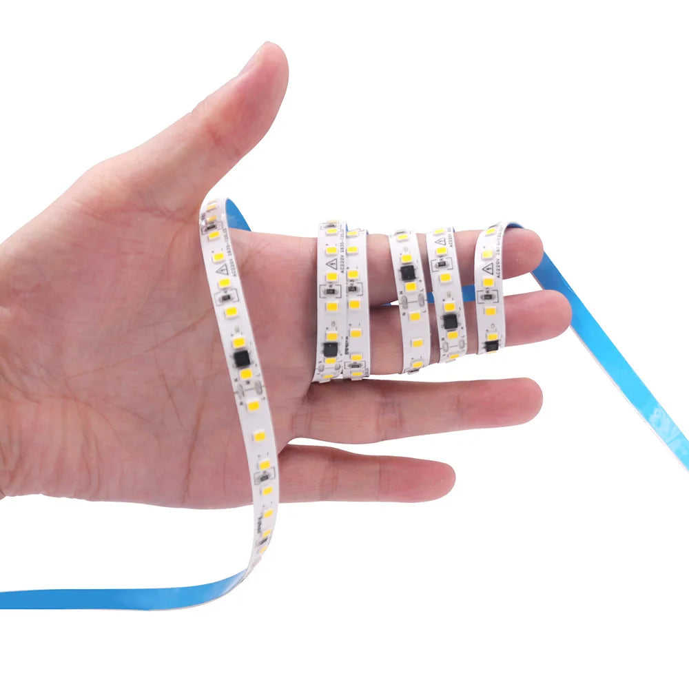 5m 10m 20m 50m LED Strip Light AC 220V 230V 240V IP55