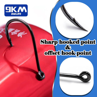 9KM Iseama Fishing Hooks 50~200Pcs Carp Hook Saltwater