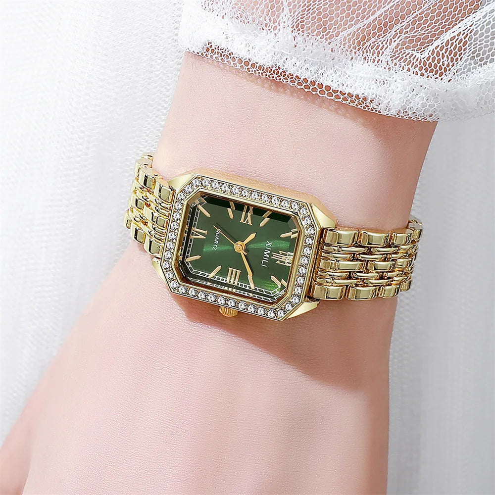 Light Luxury Brand Watch Women Business Simple Diamond