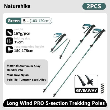 Climbing Sticks Ultralight Outdoor Folding Trekking Poles