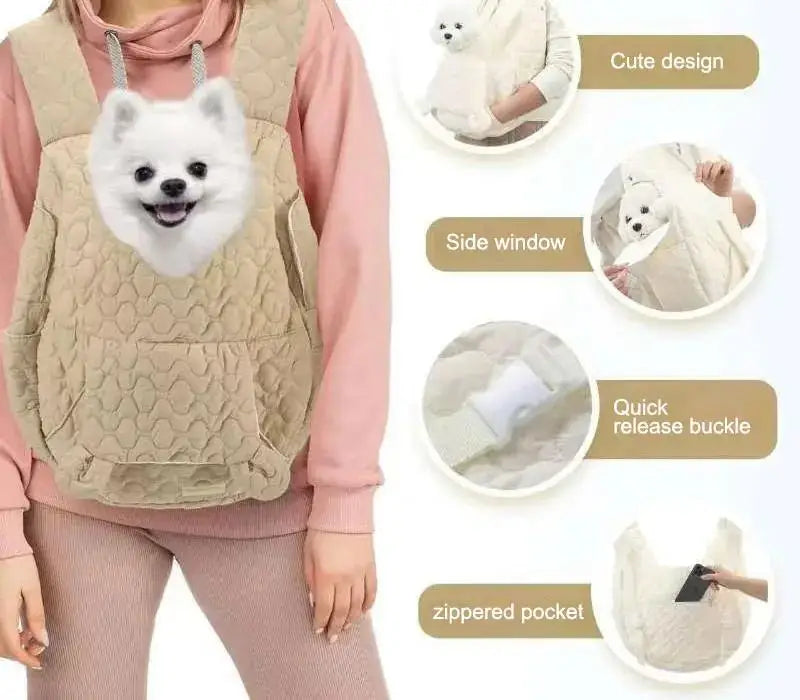 Soft Dog Carrier Cat Backpack Chest Bag Outdoor Bag