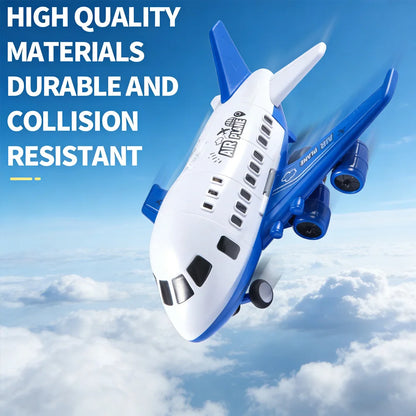 Inertial Plane Toy Set with 6 Mini Cars