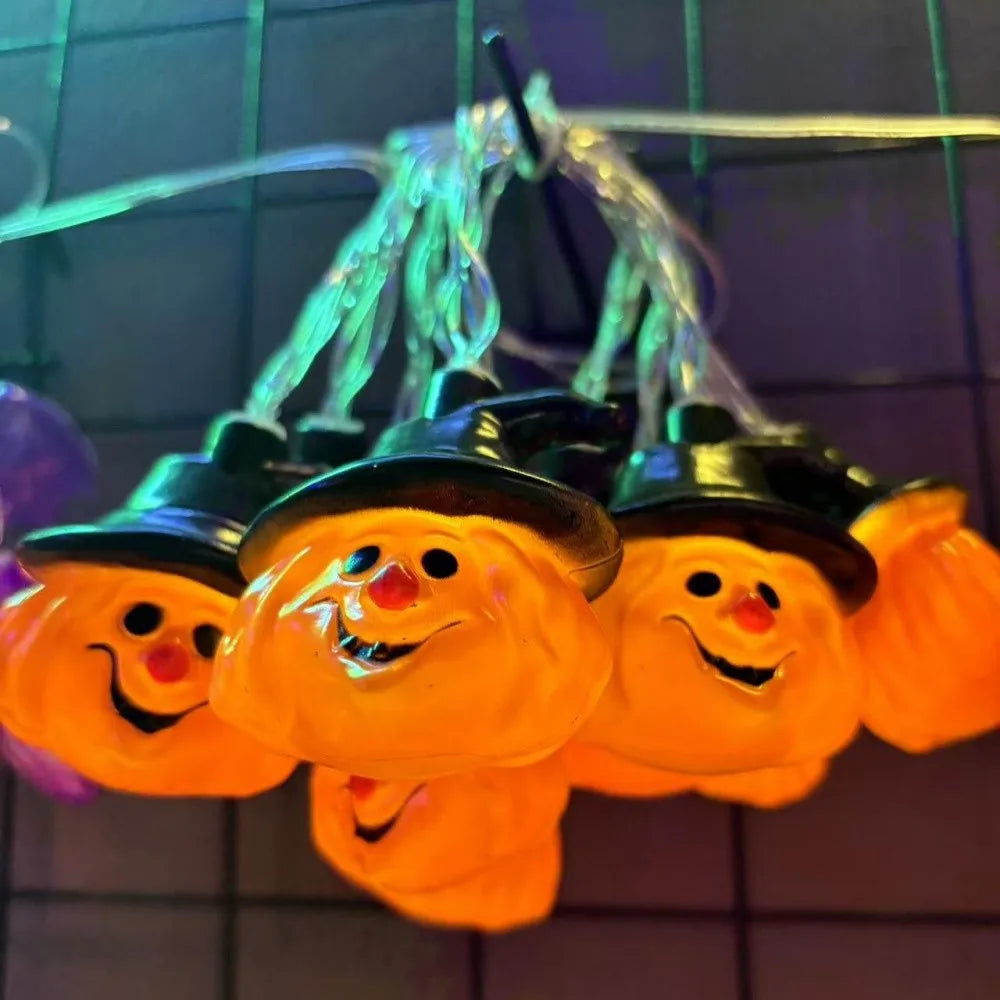 1PC 1.5M10LED Halloween Battery Box Light String, Excluding Battery,