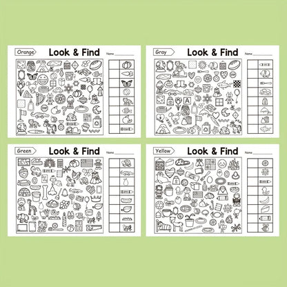 Children's Hidden Object Coloring Book Contains 100+ Search and Coloring Activities