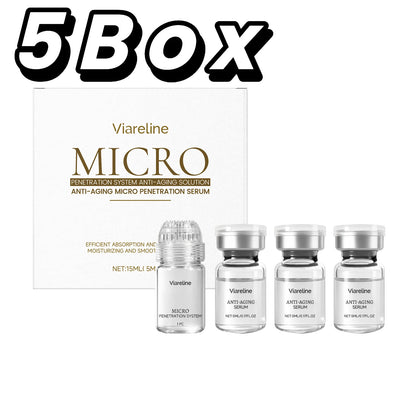 Hexapeptide Collagen Microneedle Serum Set Hydrating Facial Roller