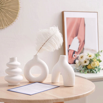 Bohemian ceramic vase set decorative vase ornaments