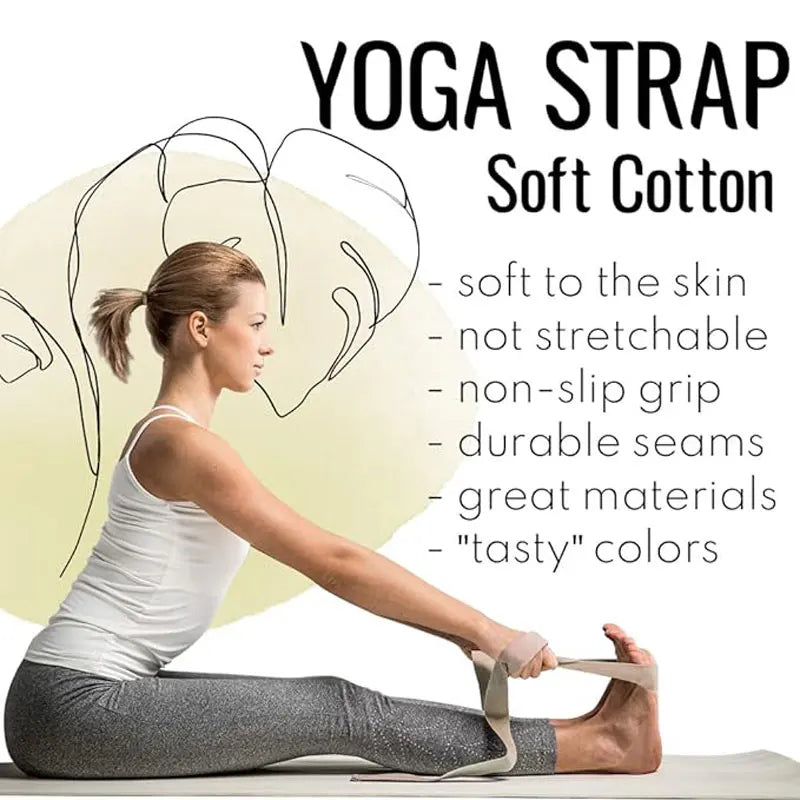 Adjustable Non Slip Strap, Suitable for Yoga Pilates