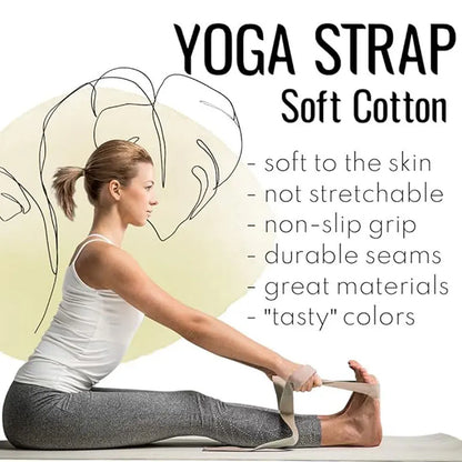 Adjustable Non Slip Strap, Suitable for Yoga Pilates