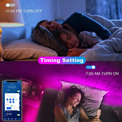 Bluetooth LED Strip Lights Smart SMD 5050 APP Remote Control