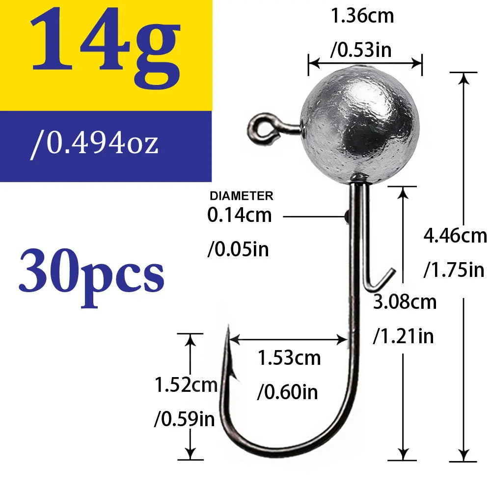 Jig fishing hooks with auxiliary hook,