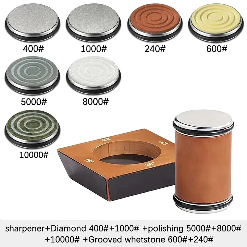 4-Angle Magnetic Wood Rolling Knife Sharpener