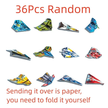 36Pcs DIY Children's Origami Airplane Parent-Child Full-Color