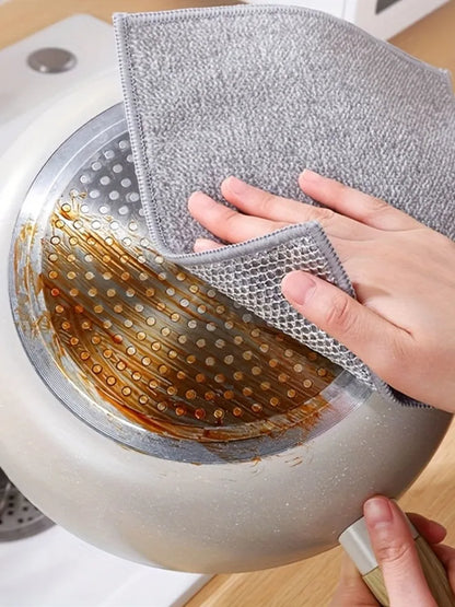 Steel Wire Dishcloths Home Kitchen Pot Pan Cleaning