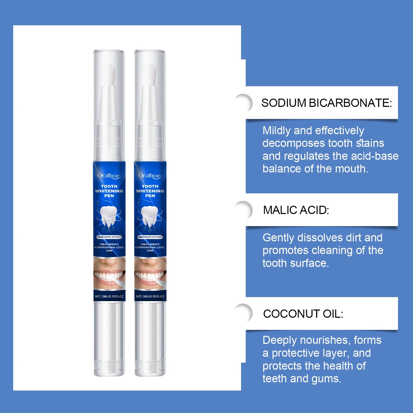 Teeth Whitening Pen Teeth Cleaning Serum Gel Remove