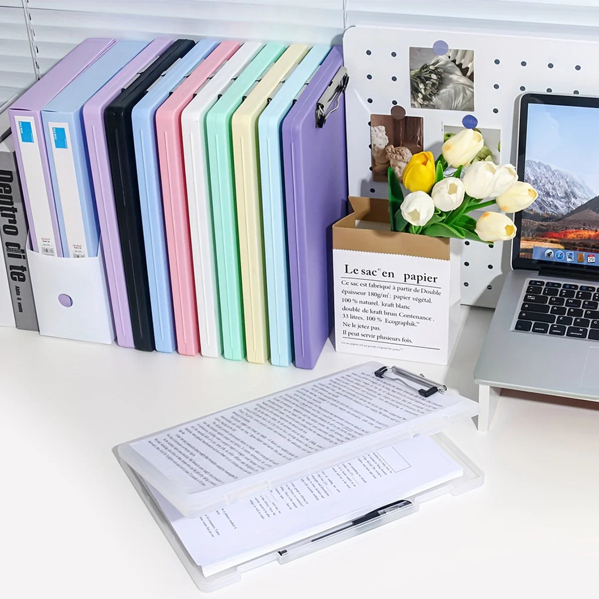 Writing Board File Box Multifunctional Organization Tool for Office