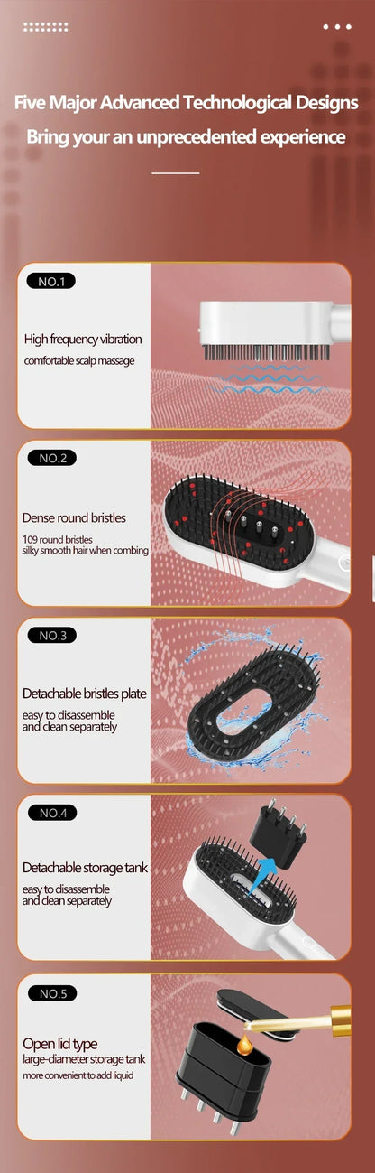 3 in 1 LED Red Blue Light Therapy Hair Growth Comb