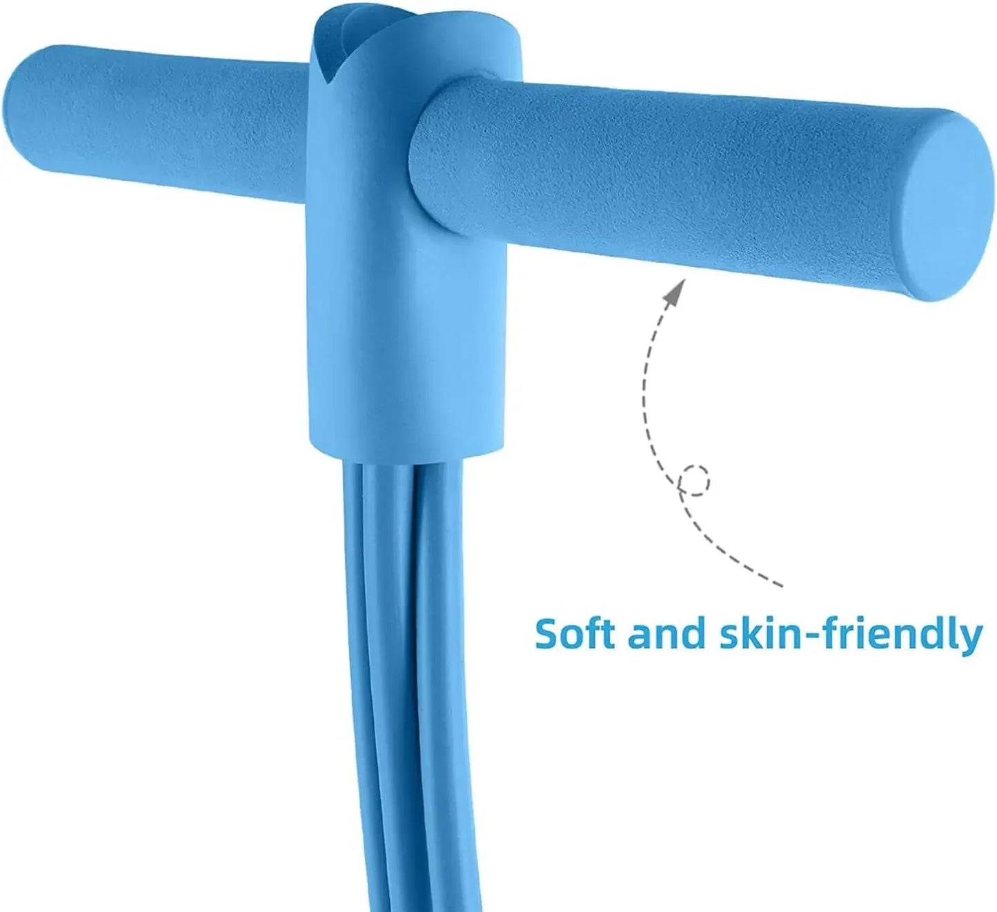 4-Level Resistance Band Tensioner with Non-Slip Handles