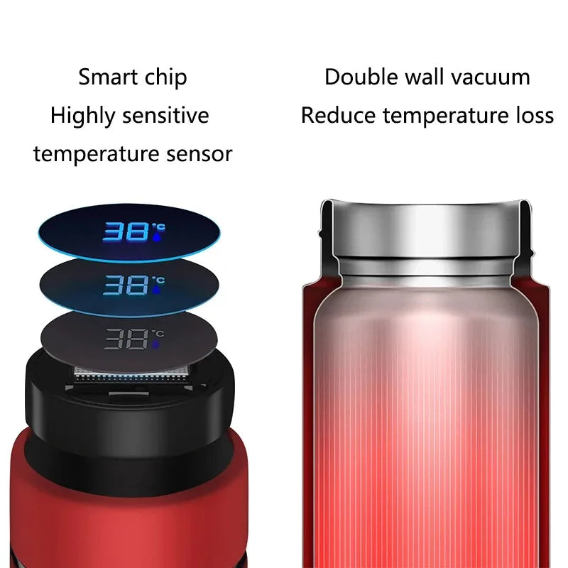 Smart Digital Water Bottle Keeps Cold And Heat Thermal