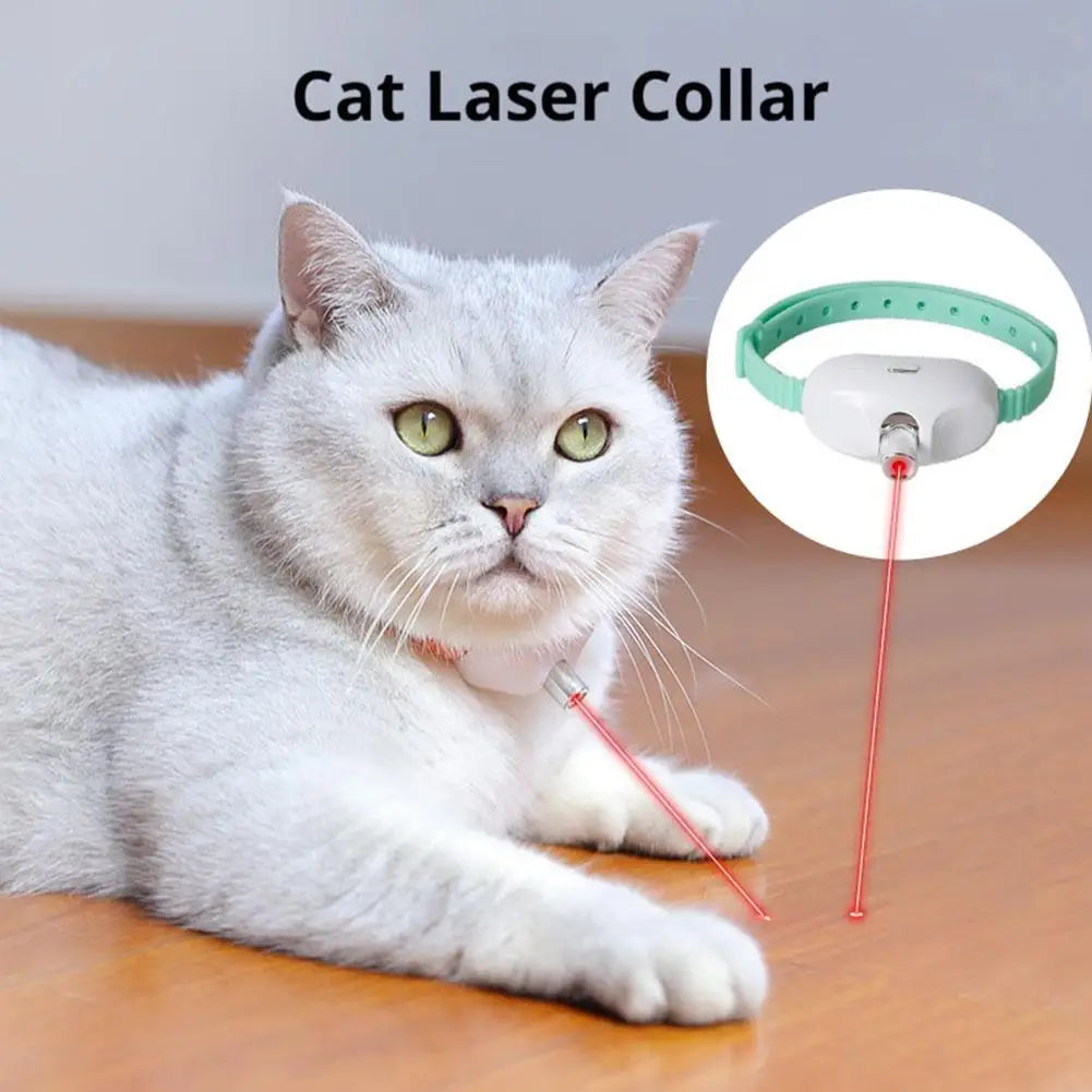 New Smart LED Laser Pet Collar Hands Free Automatic Laser
