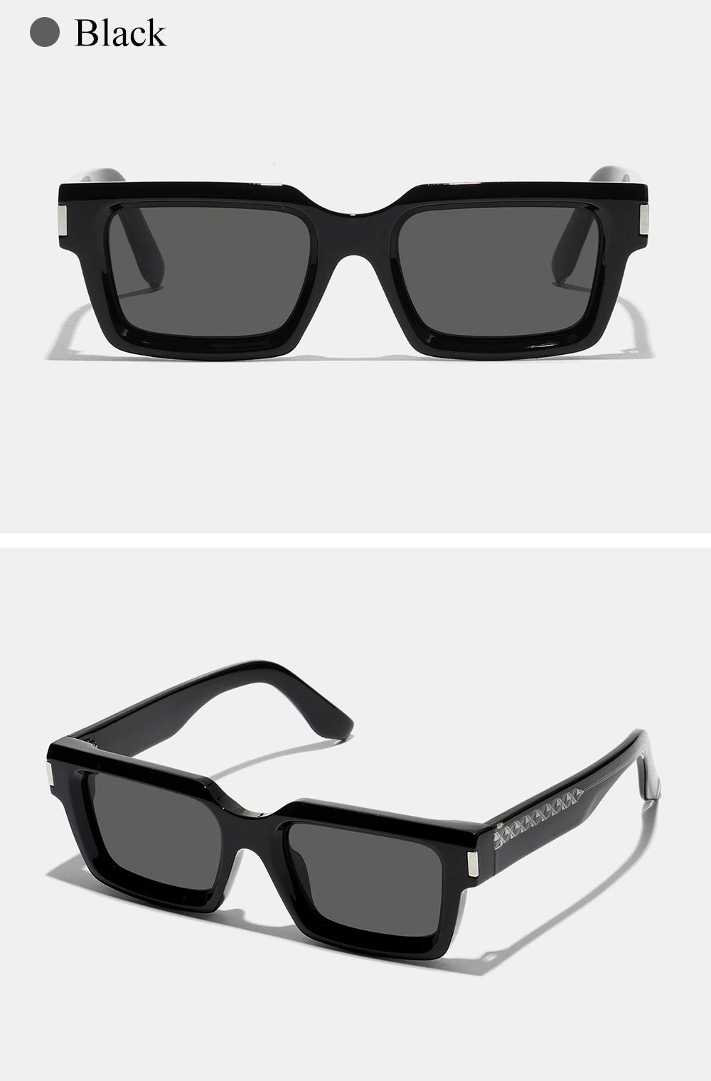 Ruiao retro black designer sunglasses vintage eyewear