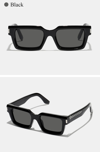 Ruiao retro black designer sunglasses vintage eyewear