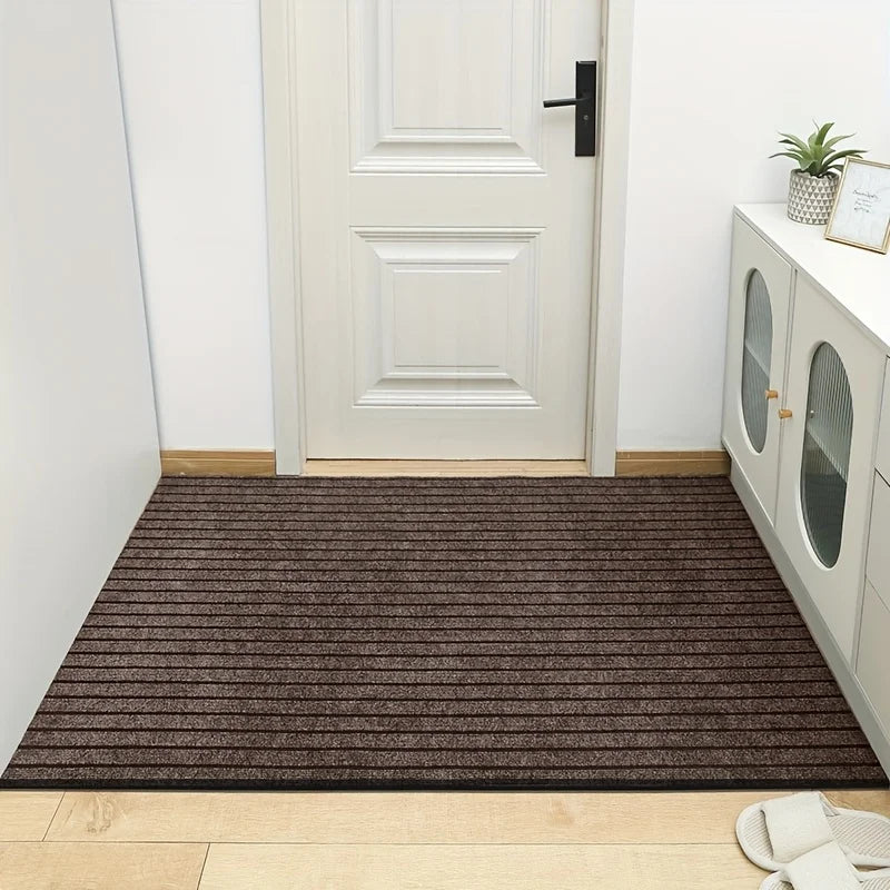 Large sized striped rubber bottom corridor carpet carp