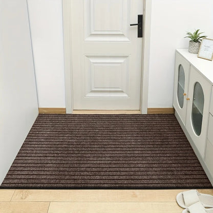 Large sized striped rubber bottom corridor carpet carp