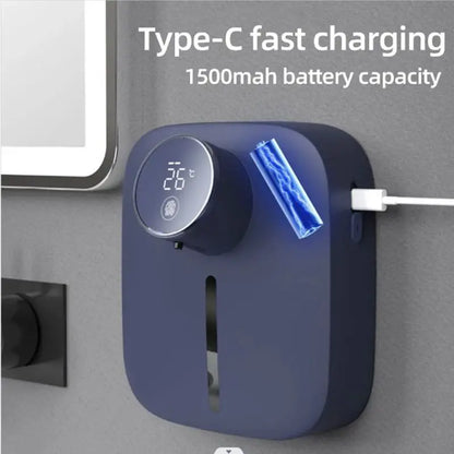 Wall-mounted Dispenser Soap USB Digital Temperature