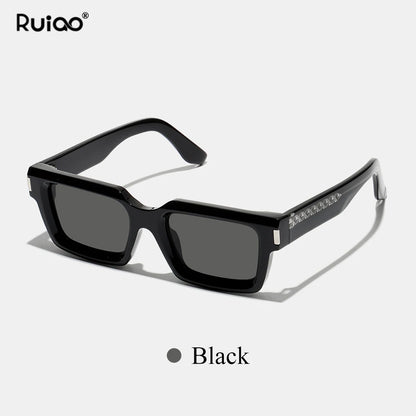 Ruiao retro black designer sunglasses vintage eyewear