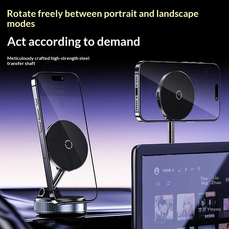 Cross-Border Wireless Charging Vacuum Car Phone Holder