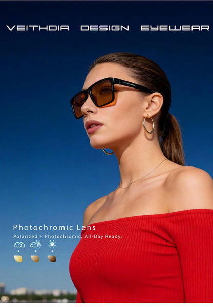 VEITHDIA Men Women Sunglasses Polarized UV400 Glasses