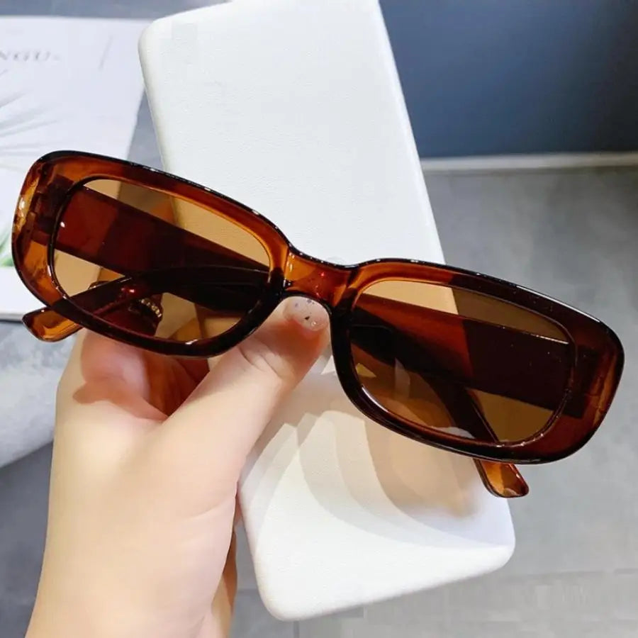 Small Rectangle Pattern Sunglasses For Women