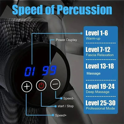 Fascial Massage Gun Electric Percussion Pistol Massager