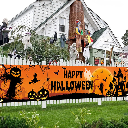 Happy Halloween Outdoor Banner Happy Halloween Decoration