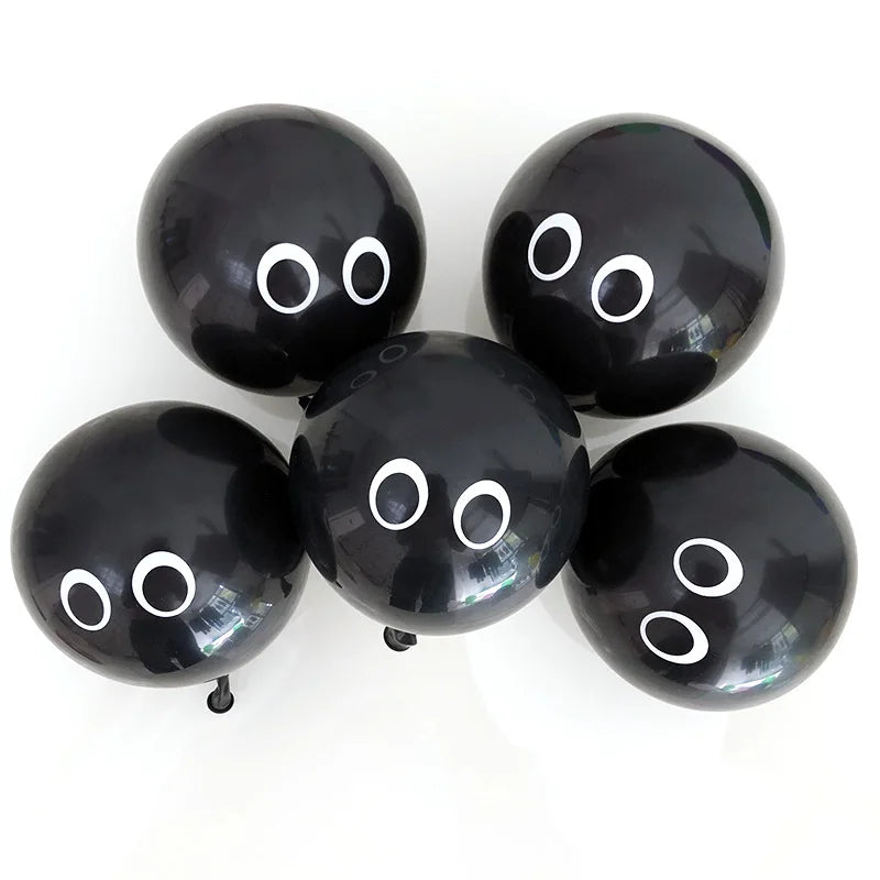 50/30/20/10Pcs 5inch White Eyes Balloons Halloween Balloons