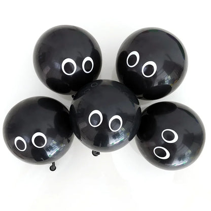 50/30/20/10Pcs 5inch White Eyes Balloons Halloween Balloons