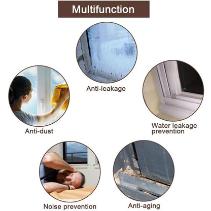 Door Insulation Seal Strip Tape Self-adhesive Acoustic