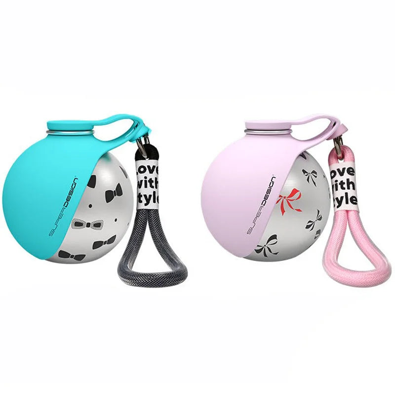Small Dog Water Bottle 285ML Stainless Steel/PETG Convenient